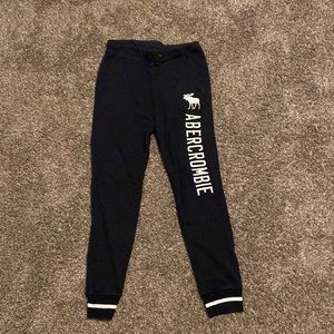 Kids Abercrombie Joggers Navy